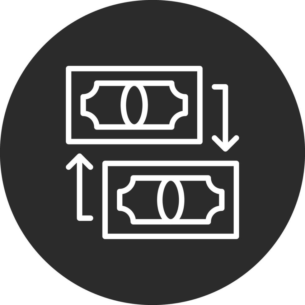 pengar överföring vektor ikon
