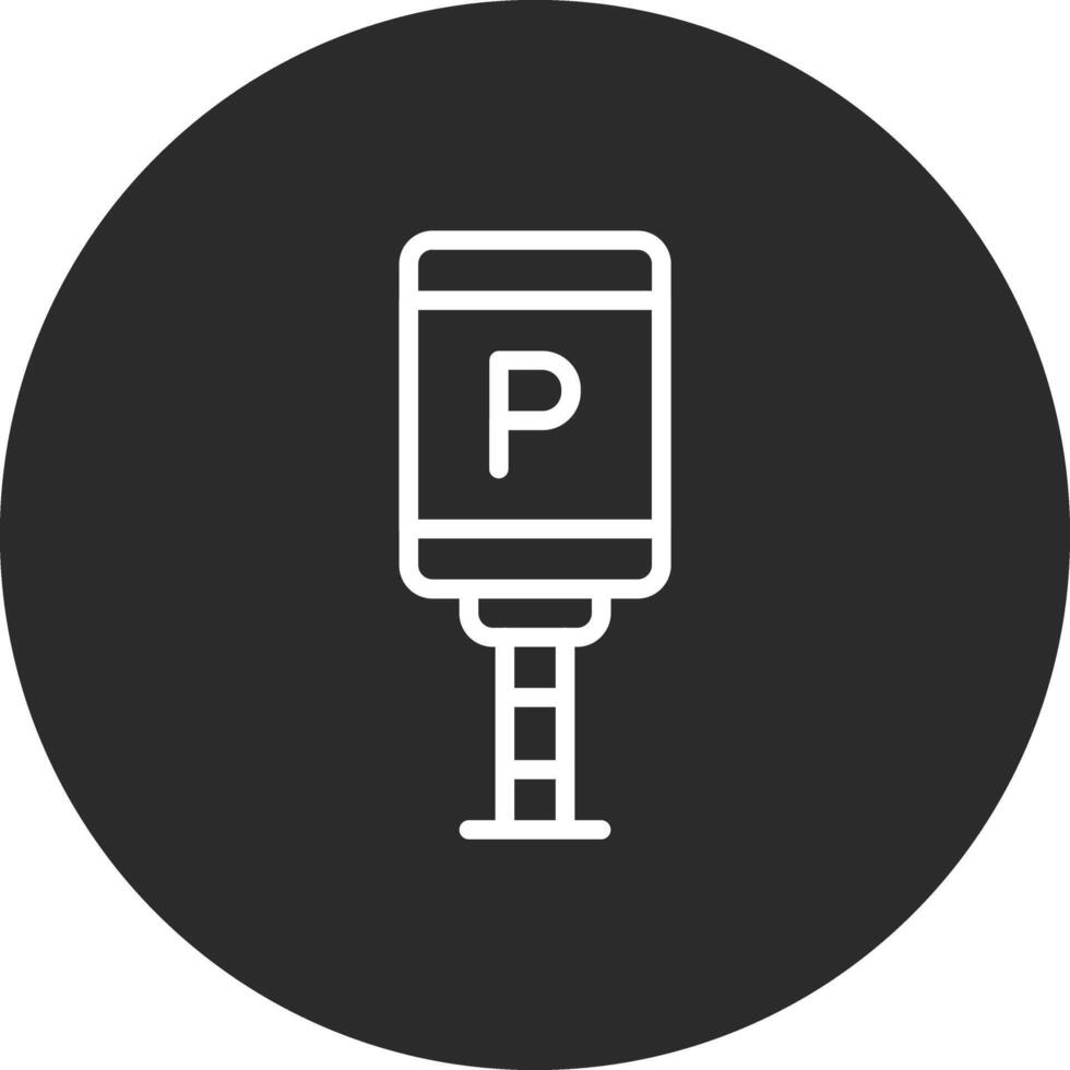 Parkplatz Etikett Vektor Symbol