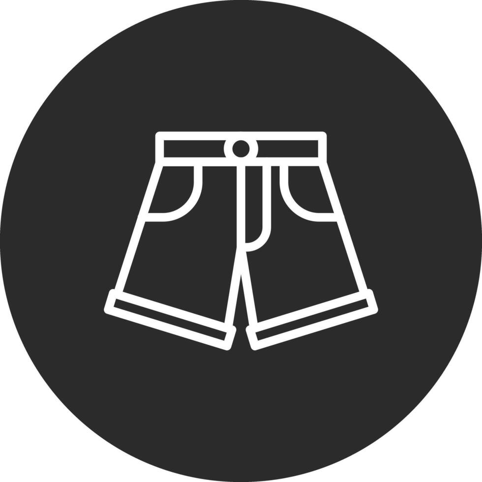 denim shorts vektor ikon