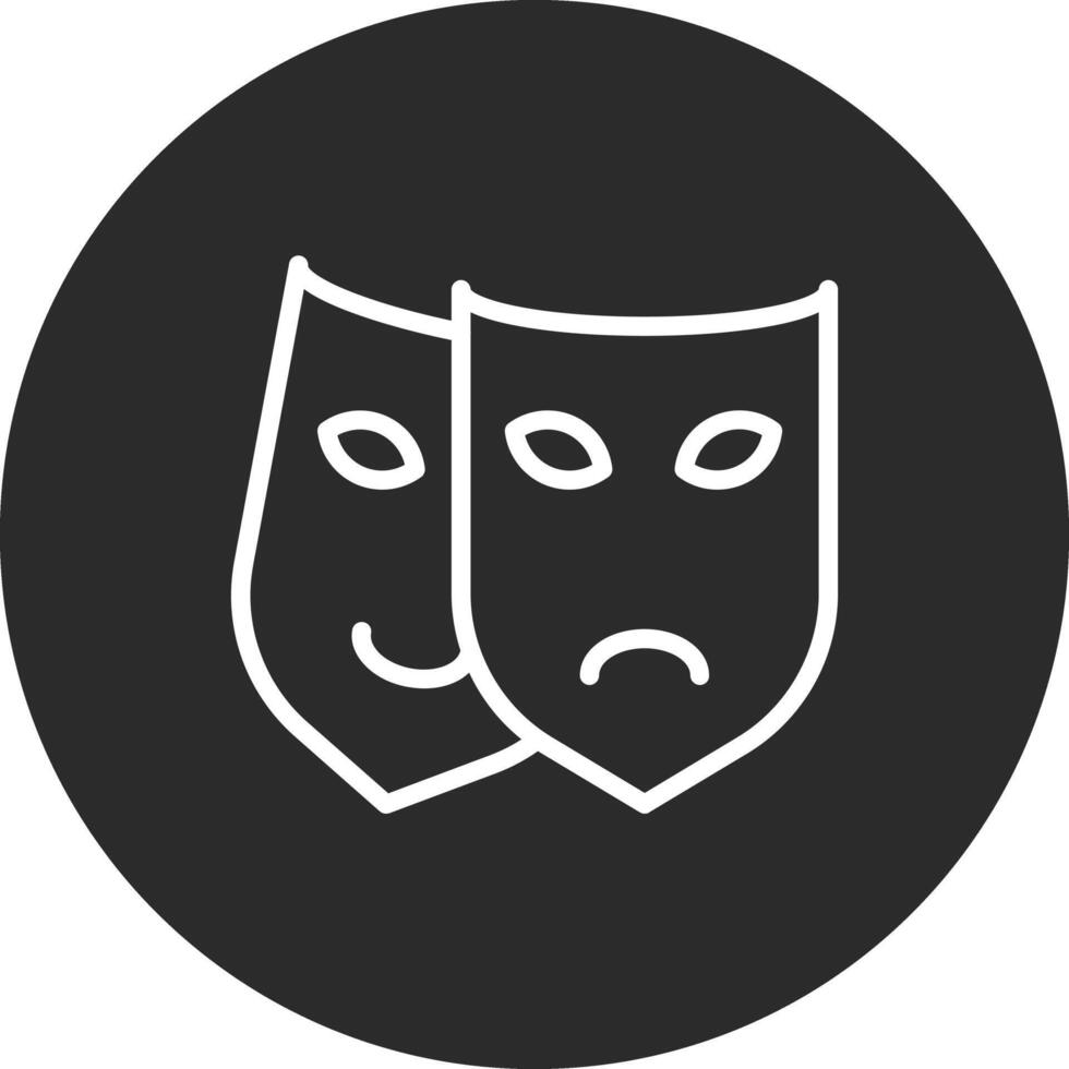 Theater Maske Vektor Symbol