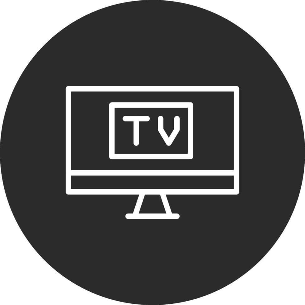 TV skärm vektor ikon