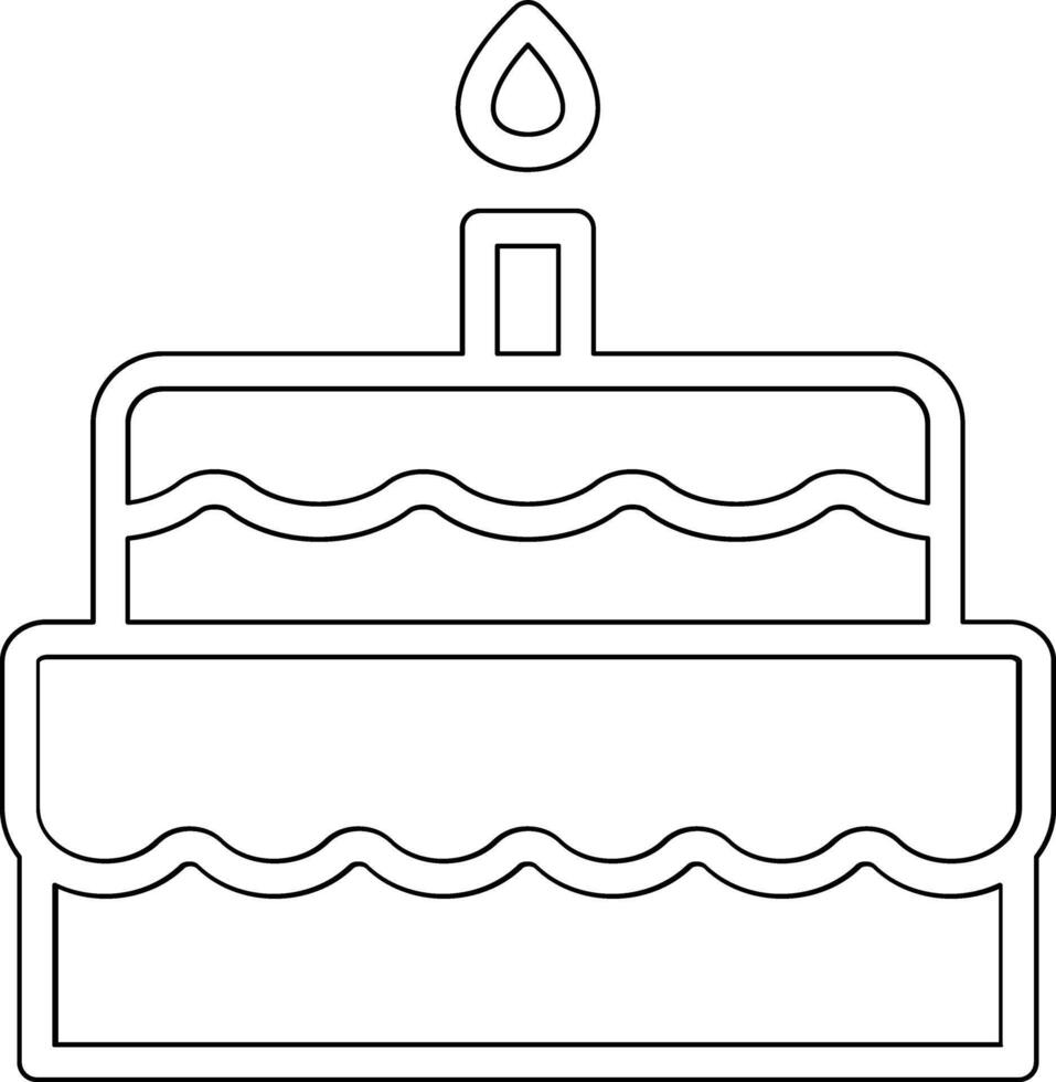 Kuchen-Vektor-Symbol vektor