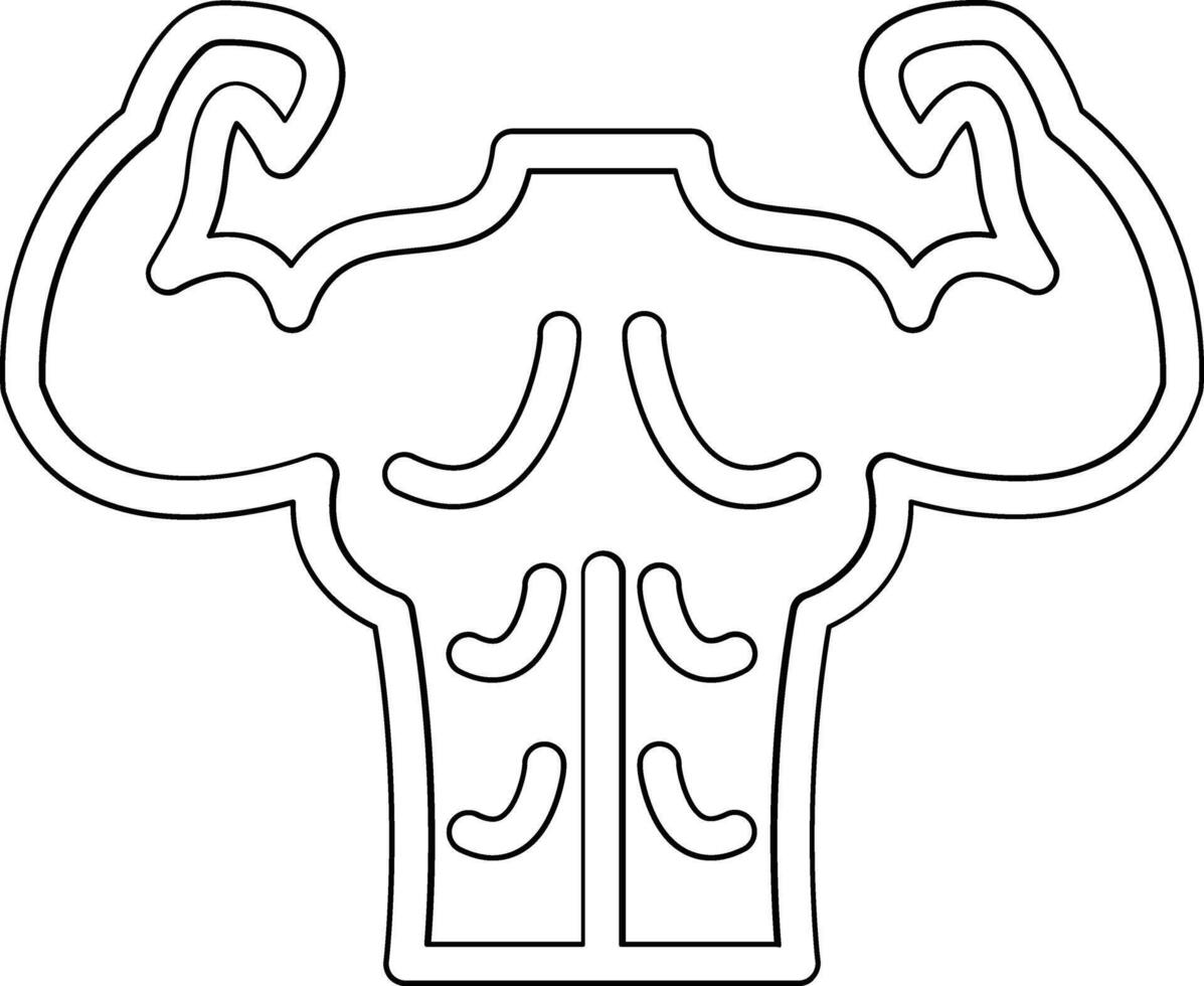 zurück Muskel Vektor Symbol