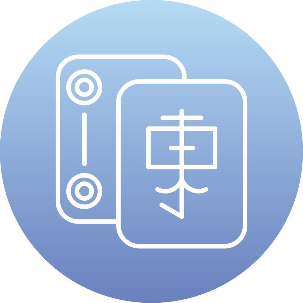 mahjong vektor ikon