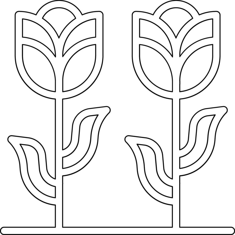 Symbol für Tulpenvektor vektor