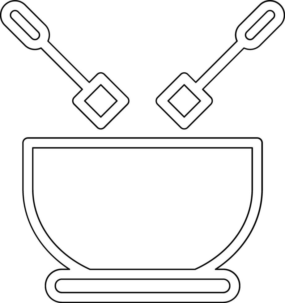 Fondue Vektor Symbol