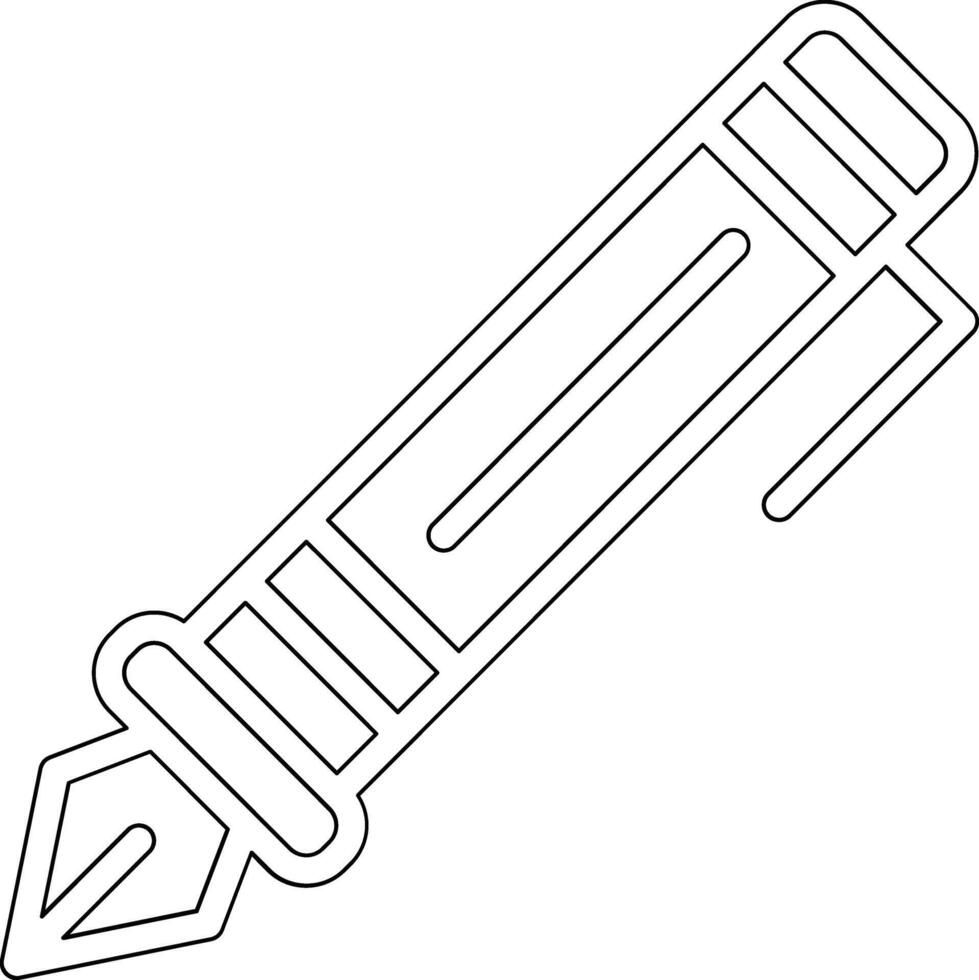 Füllfederhalter-Vektorsymbol vektor