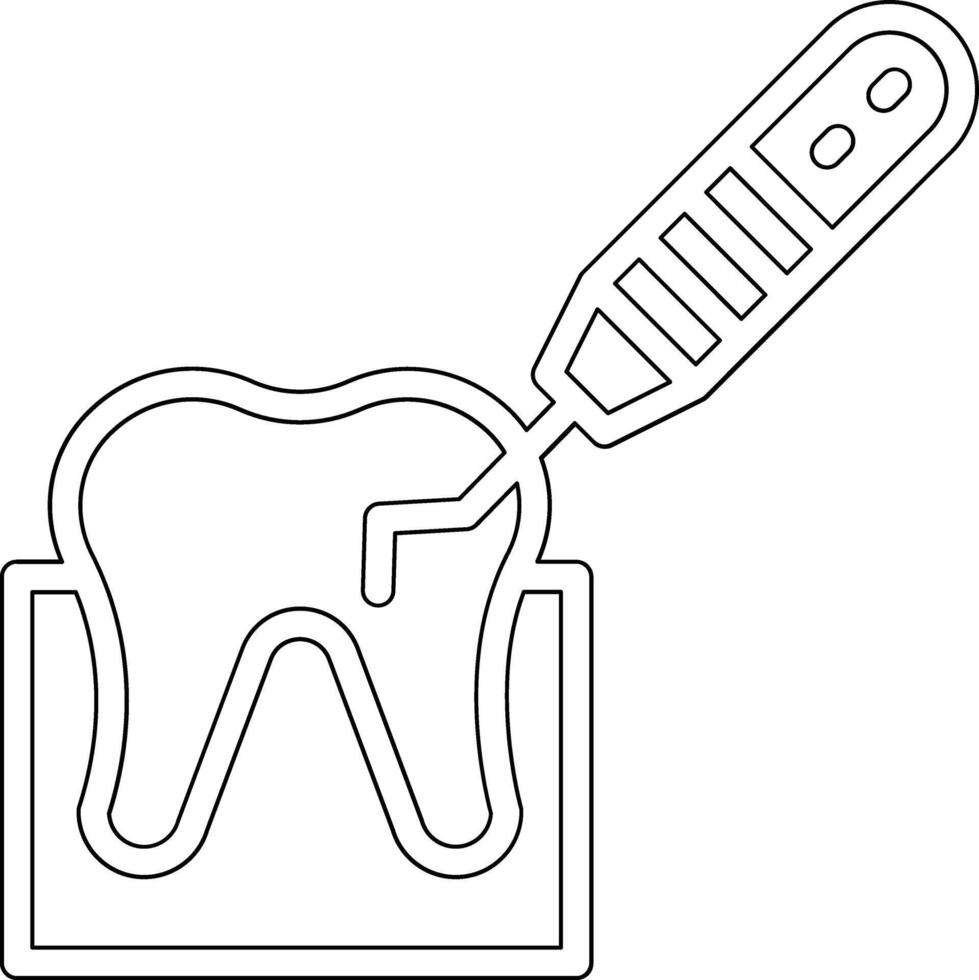 Zahn Skalierung Vektor Symbol