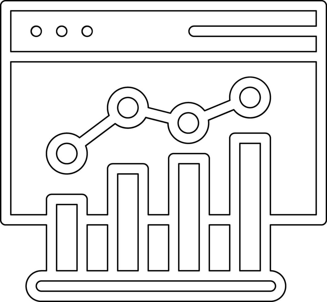 Webseite Analytik Vektor Symbol