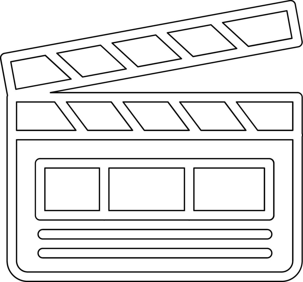 clapperboard vektor ikon