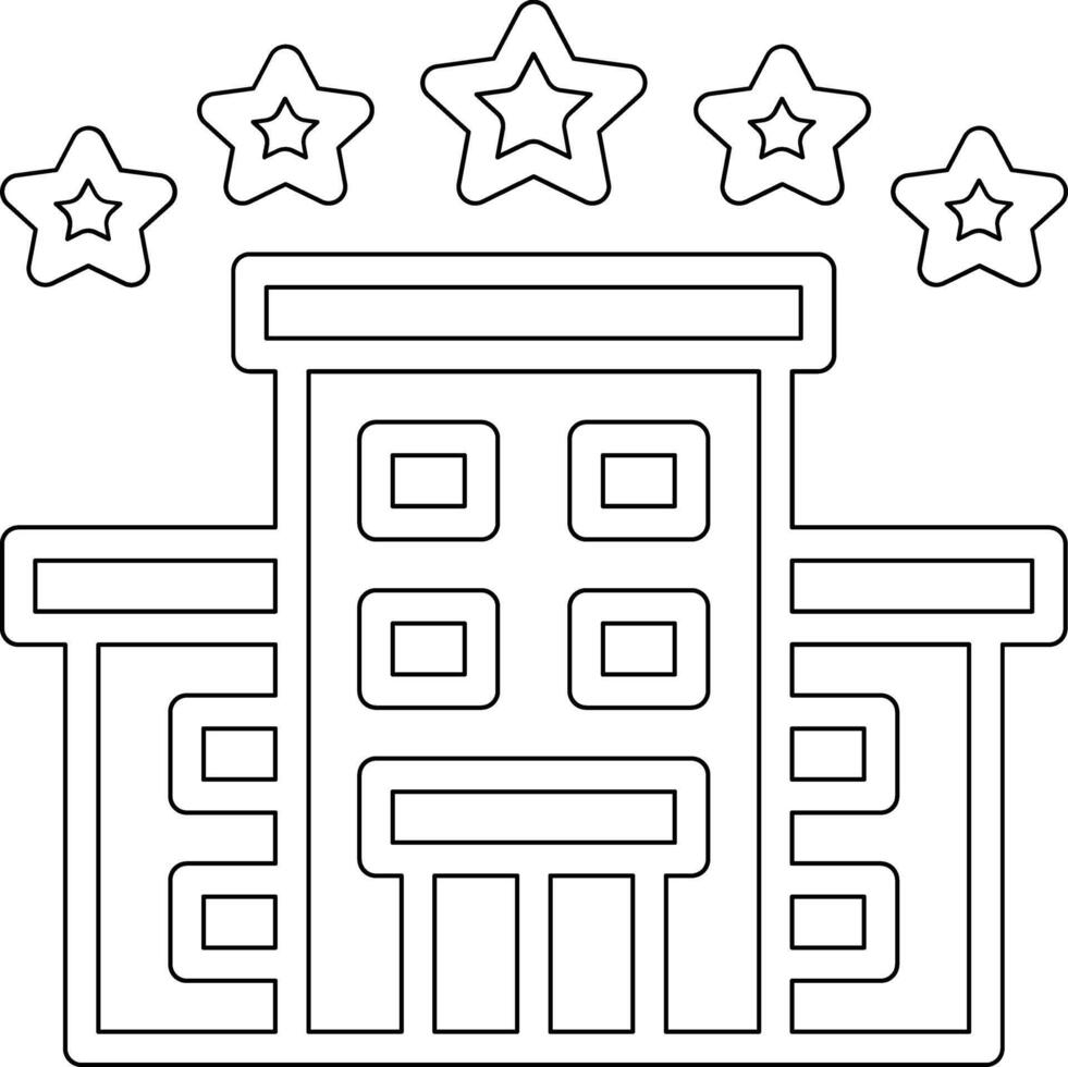 5 Star Hotel Vektor Symbol