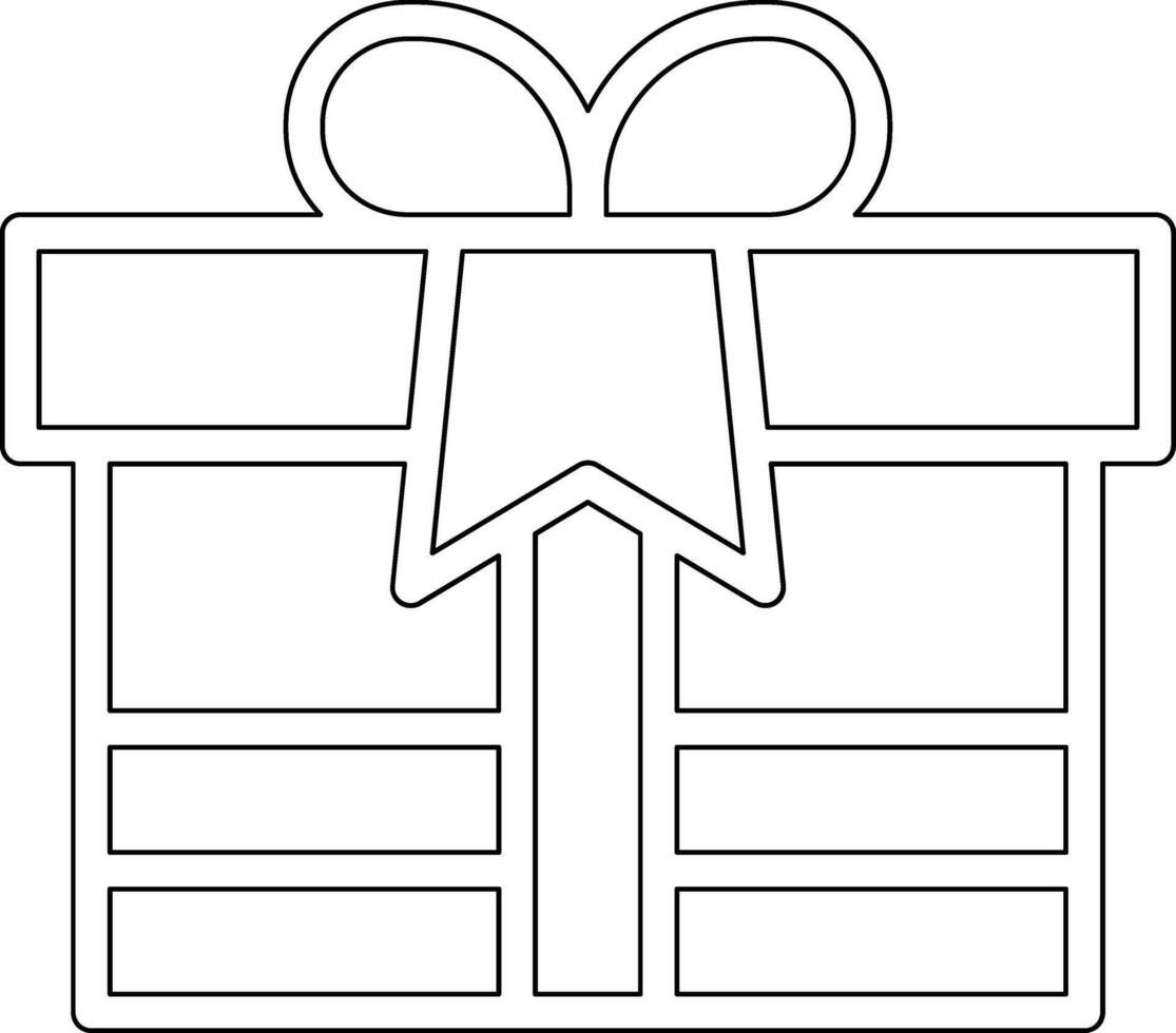 Geschenkbox-Vektorsymbol vektor