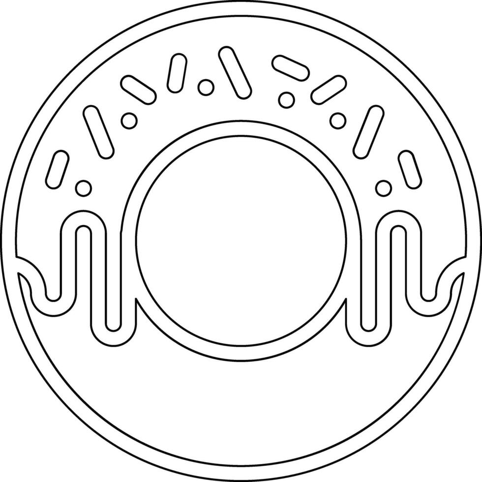 Donut-Vektor-Symbol vektor