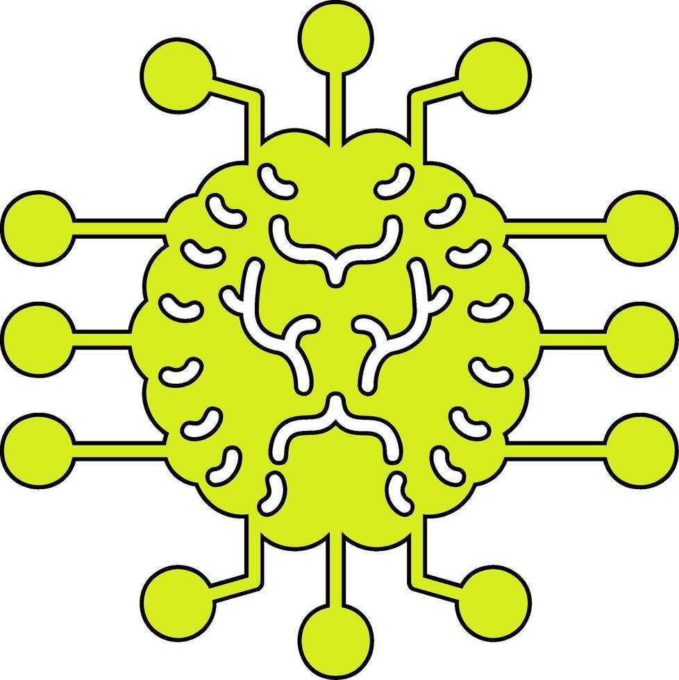 Vektorsymbol für künstliche Intelligenz vektor