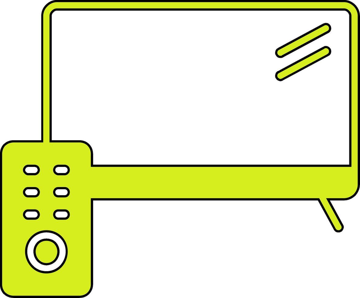 Vektorsymbol für den Fernsehbildschirm vektor