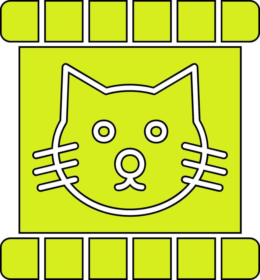 Katze Essen Vektor Symbol