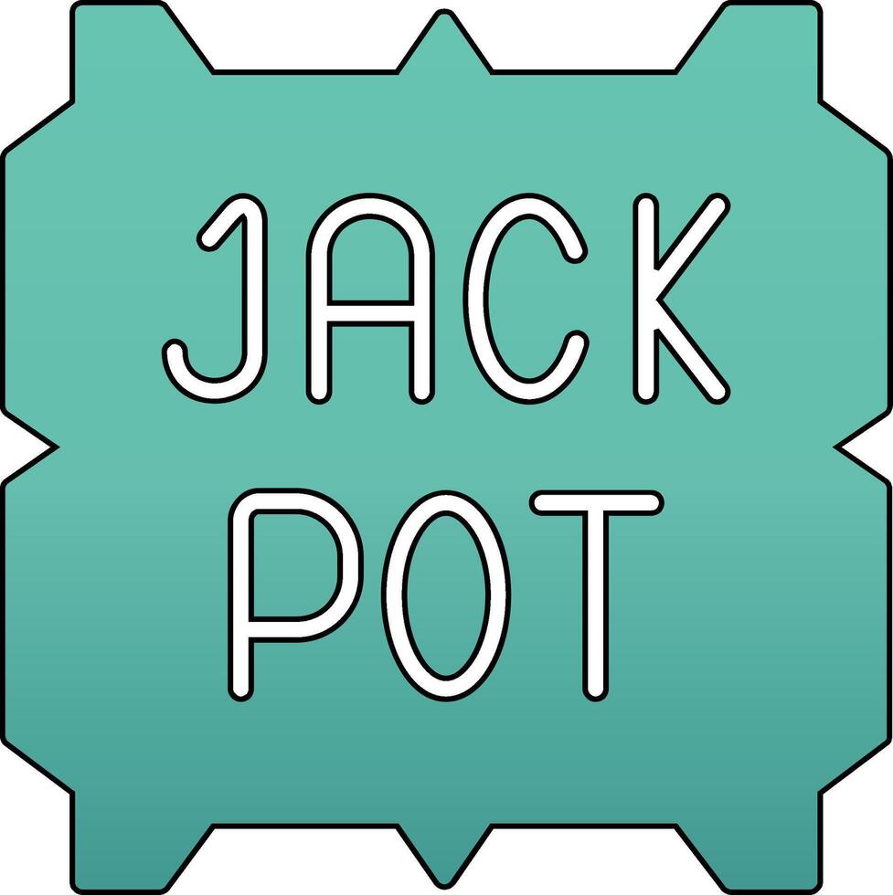 Jackpot-Vektor-Symbol vektor