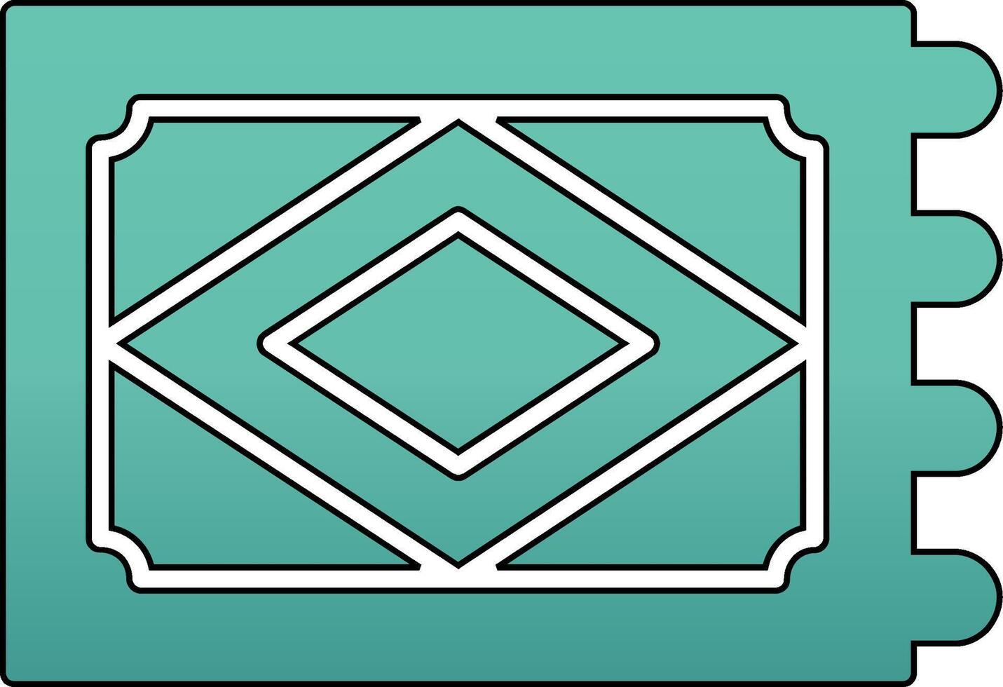 Teppich-Vektor-Symbol vektor