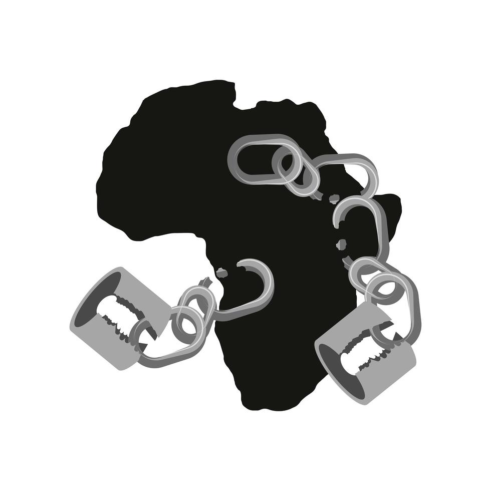 Afrikanische Kartenketten vektor