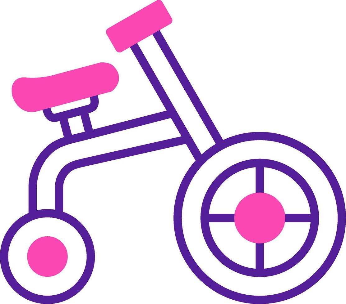 akrobatisch Fahrrad Vektor Symbol