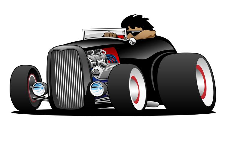 Klassische Straße Rod Hi Boy Roadster Illustration vektor