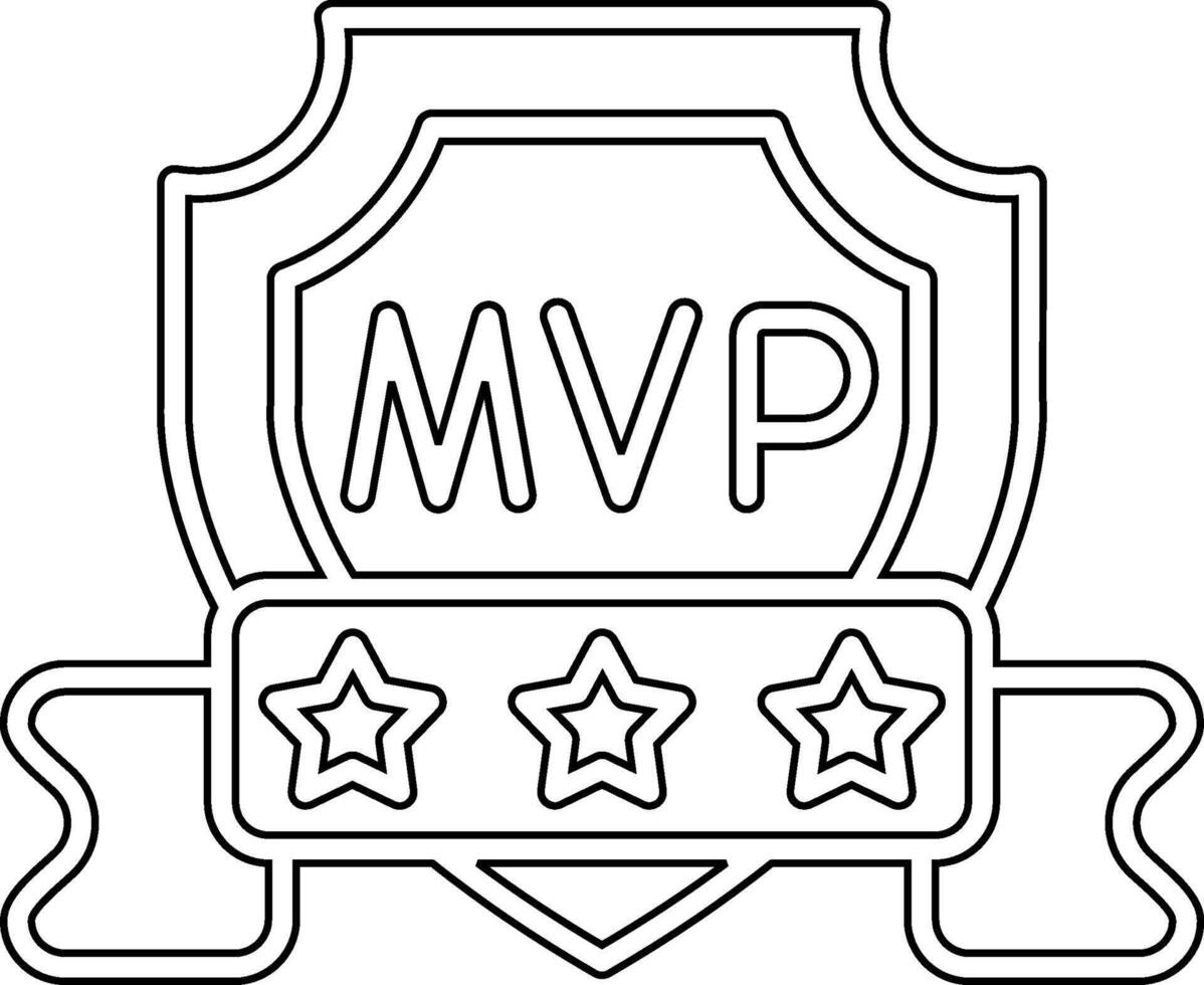 mvp vektor ikon