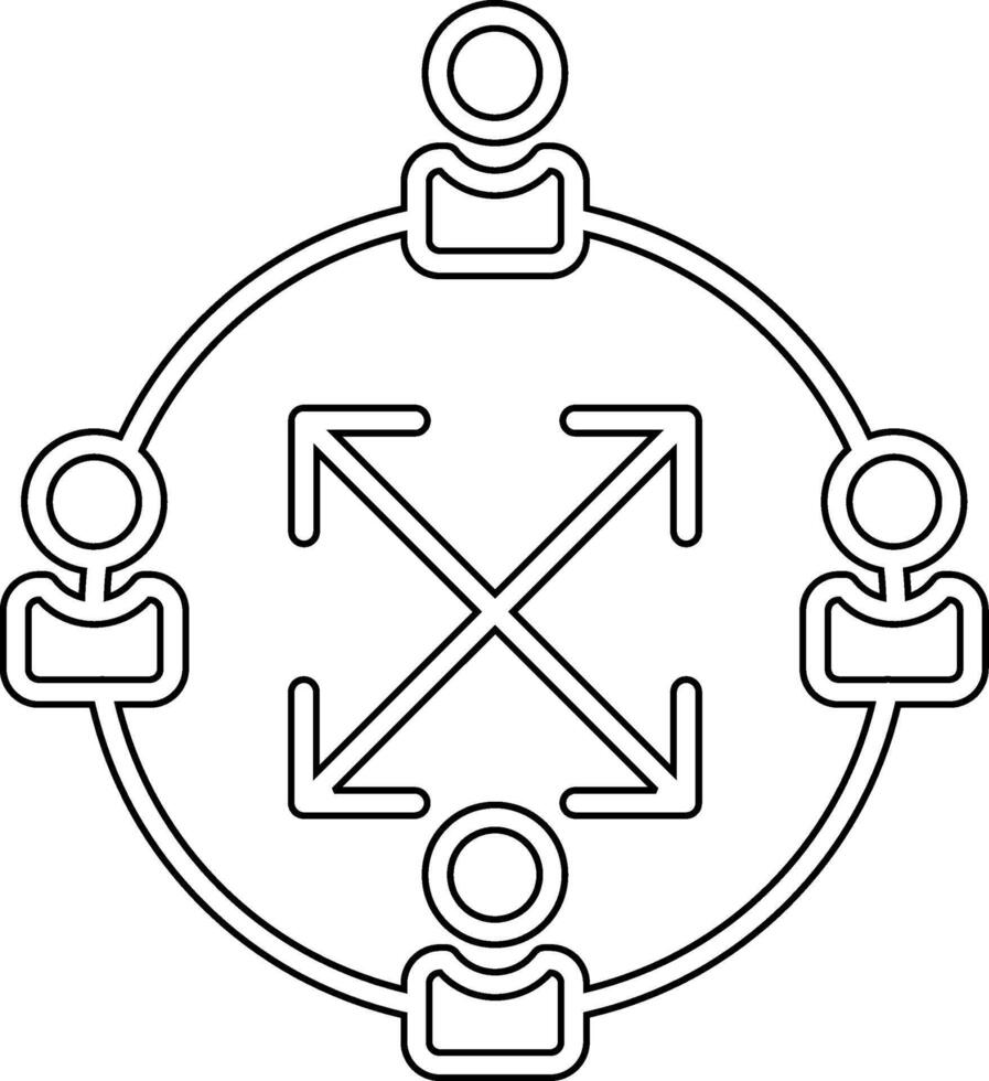 Hierarchievektorsymbol vektor