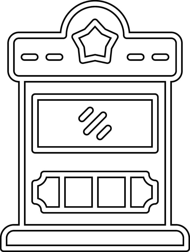 Fahrkarte Box Vektor Symbol