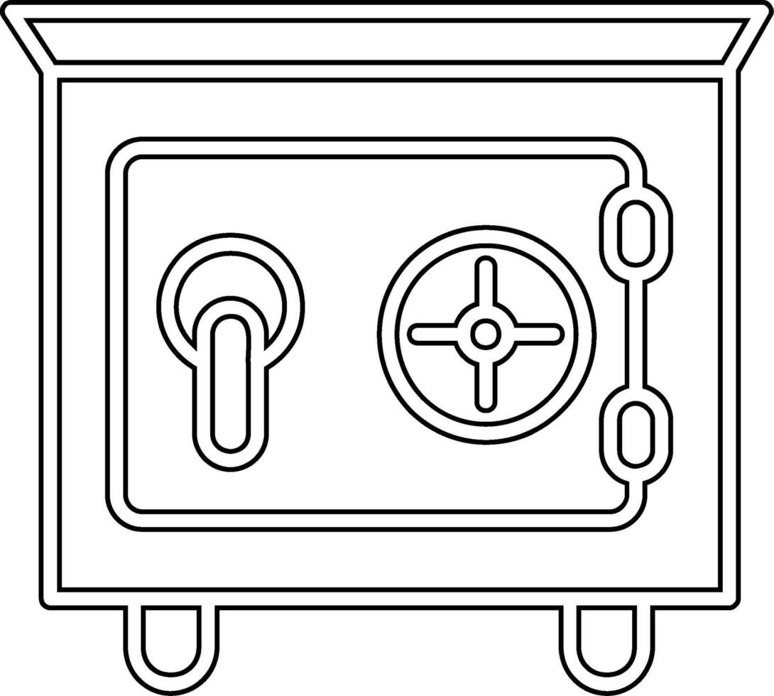 Safe-Box-Vektor-Symbol vektor