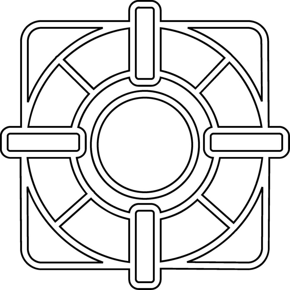 Rettungsring-Vektor-Symbol vektor