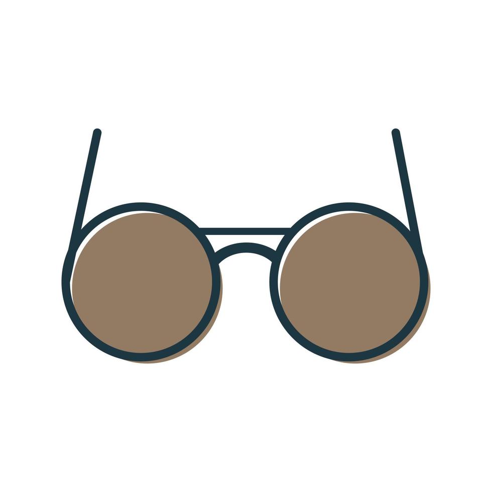 Sonnenbrille, Brille, Brillensymbol-Vektorlinie auf weißem Hintergrundbild für Web, Präsentation, Logo, Symbolsymbol. vektor