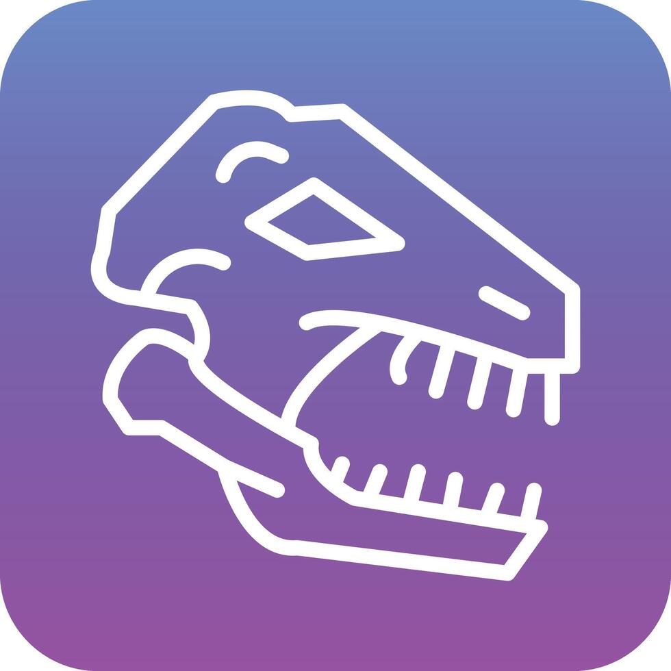 dinosaurie fossil vektor ikon