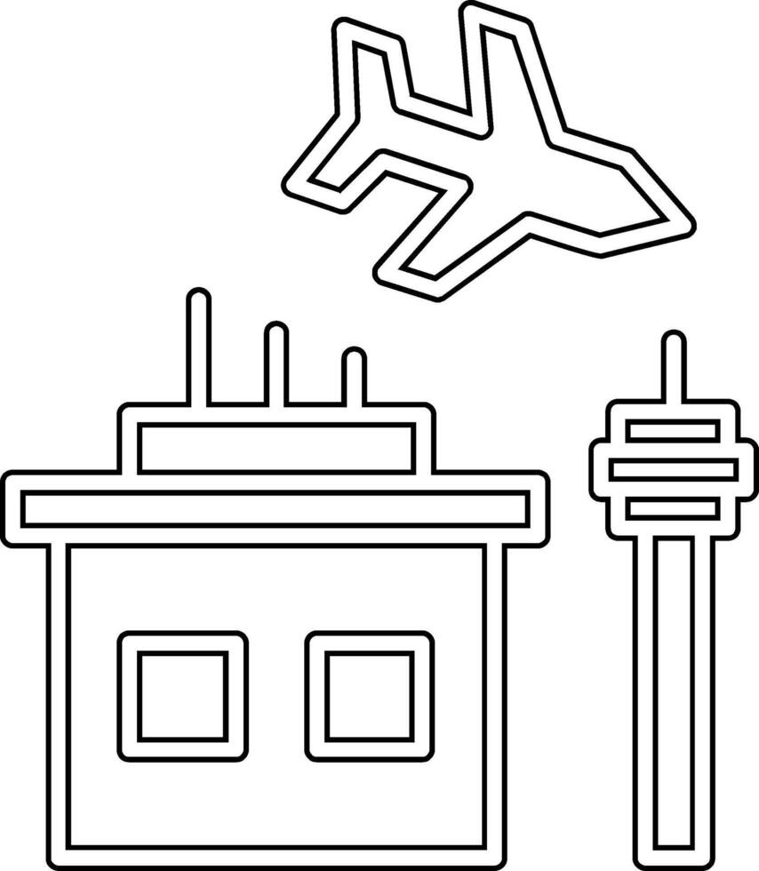 Flughafen-Vektor-Symbol vektor