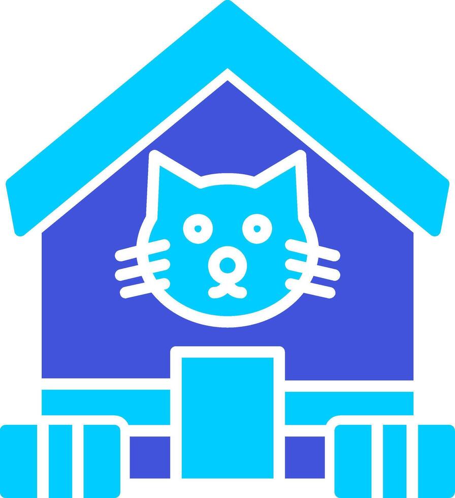 sällskapsdjur hus vektor ikon