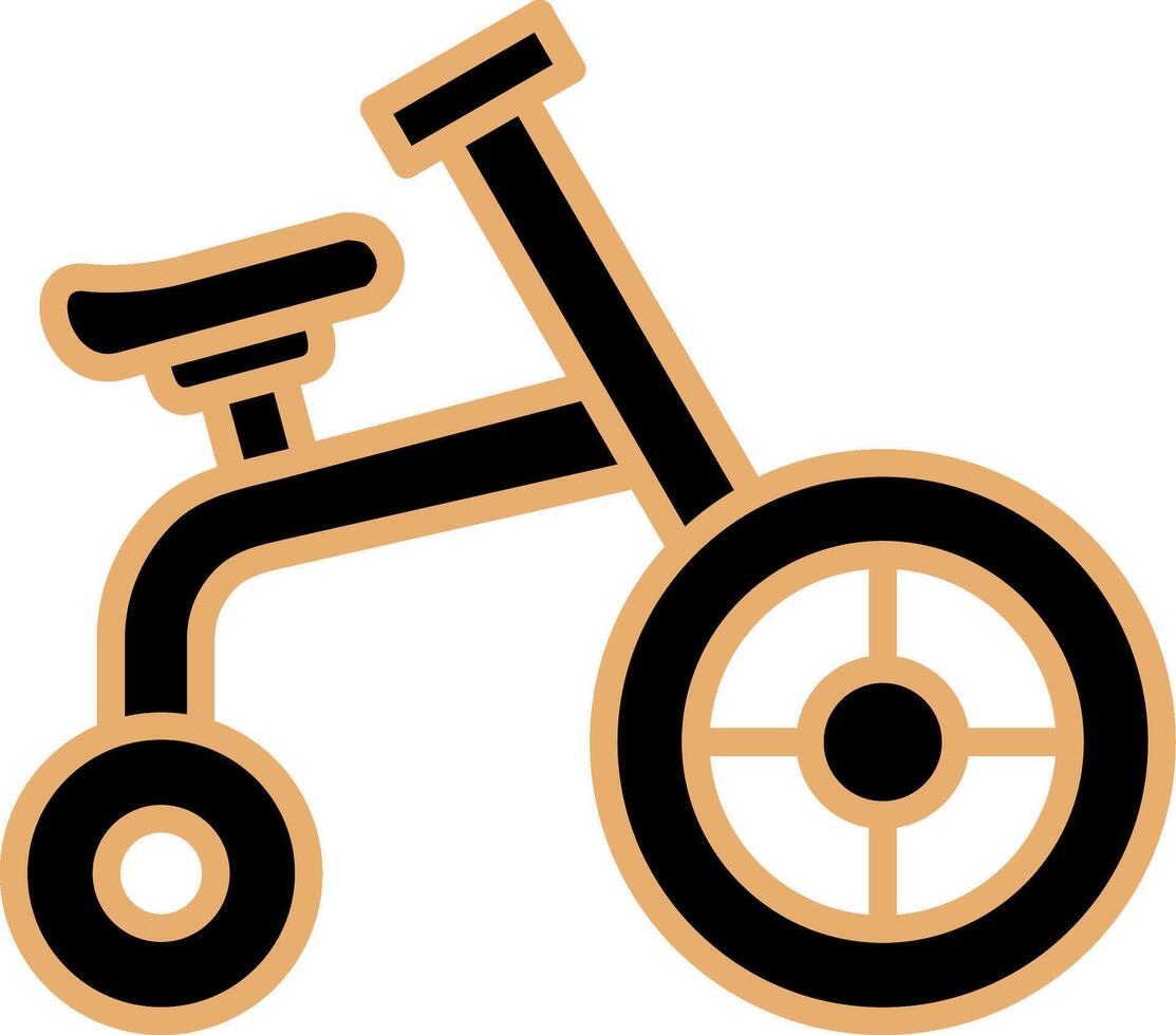 akrobatisch Fahrrad Vektor Symbol