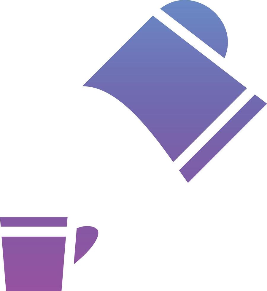 gießen Kaffee Vektor Symbol