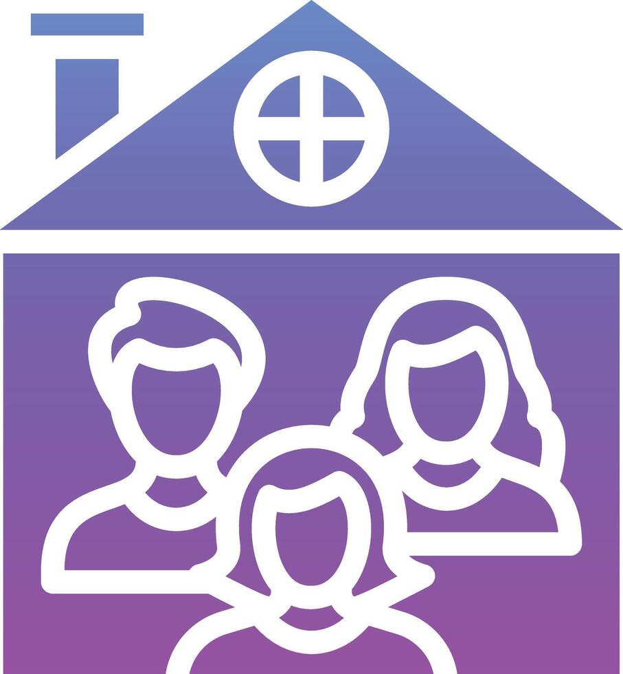 Familie Zuhause Vektor Symbol