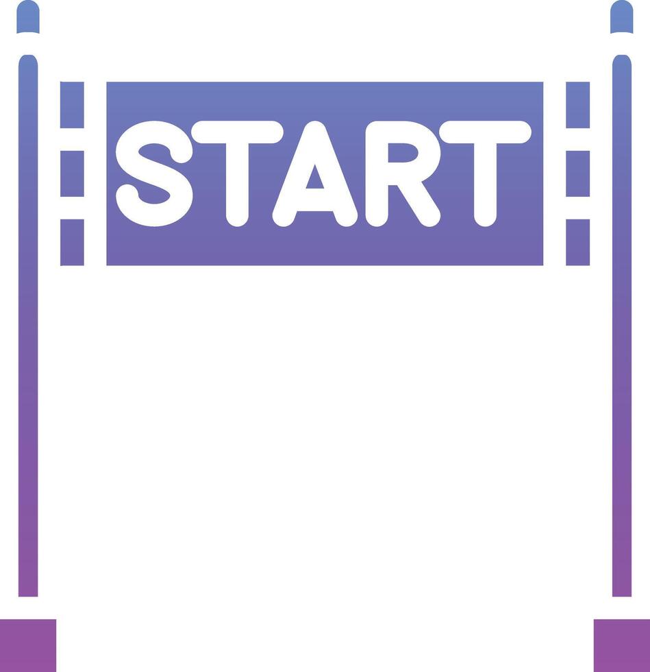 Rennen Start Vektor Symbol