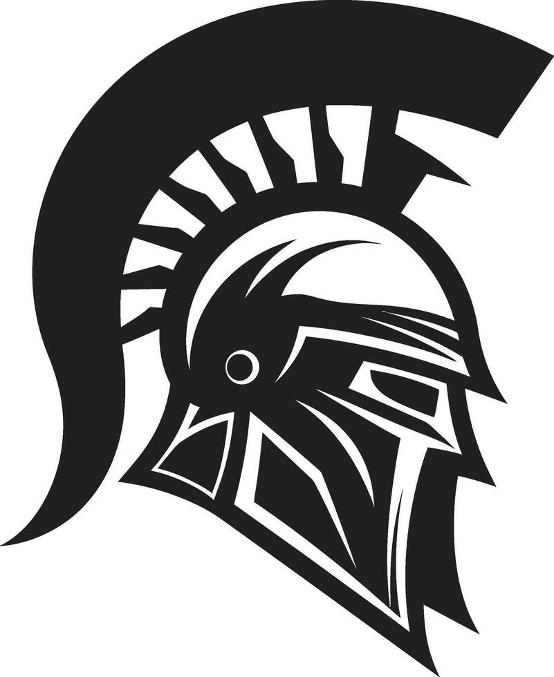 Stolz im Schlacht spartanisch Helm Vektor Symbol Krieger Erbe spartanisch Helm Emblem