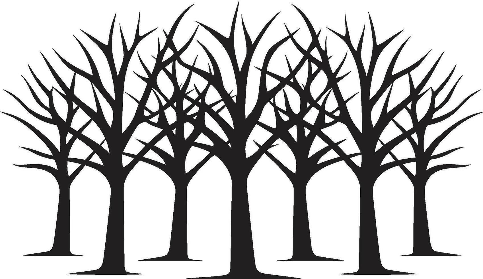 Verzweigung aus ikonisch Baum Logo symbolisch Baum Kamm Vektor Symbol