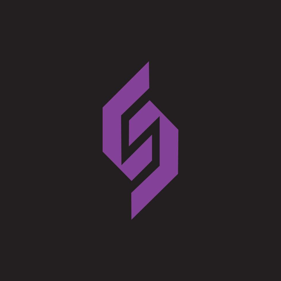 Initiale Brief s Logo oder ss Logo Vektor Design Vorlage