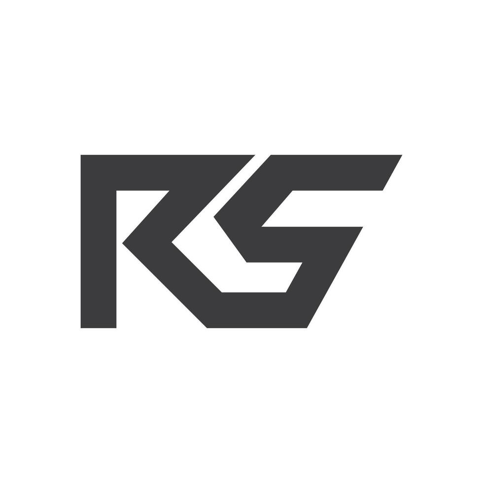 Initiale Brief rs Logo oder sr Logo Vektor Design Vorlage