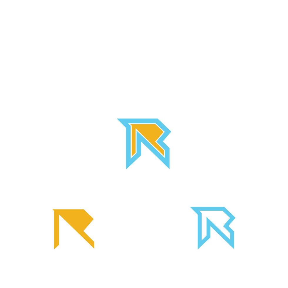 r eller rr logotyp och ikon design vektor