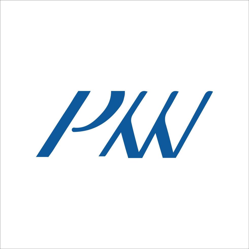 Initiale Brief wp oder pw Logo Vektor Design Vorlage