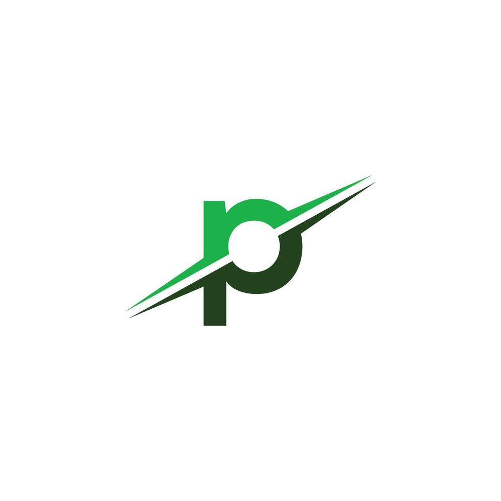 första brev sid logotyp eller p logotyp vektor design mall