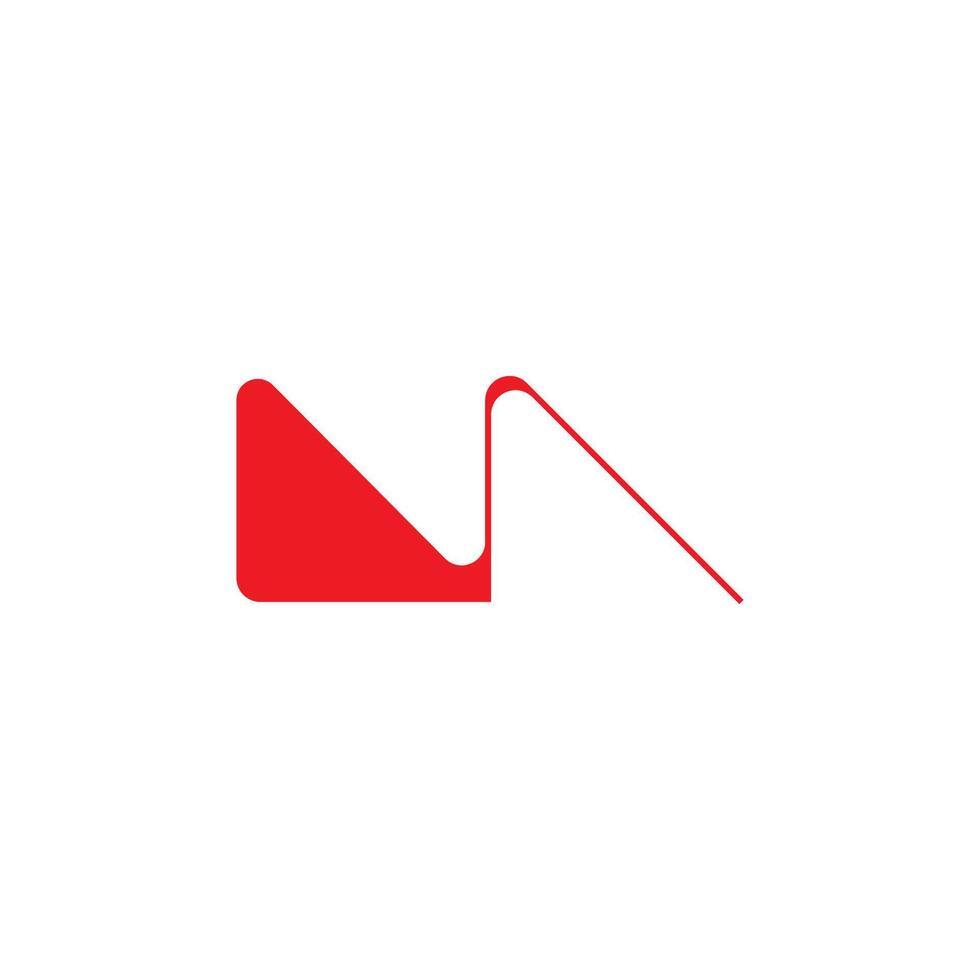 Initiale Brief nv Logo oder vn Logo Vektor Design Vorlage