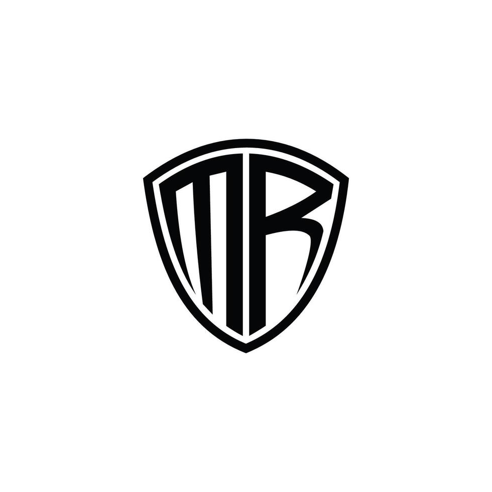Initiale Brief Herr Logo oder rm Logo Vektor Design Vorlage