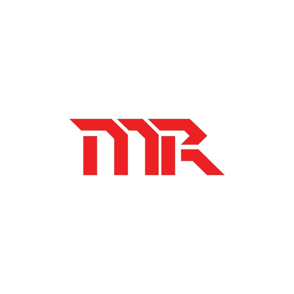 Initiale Brief Herr Logo oder rm Logo Vektor Design Vorlage