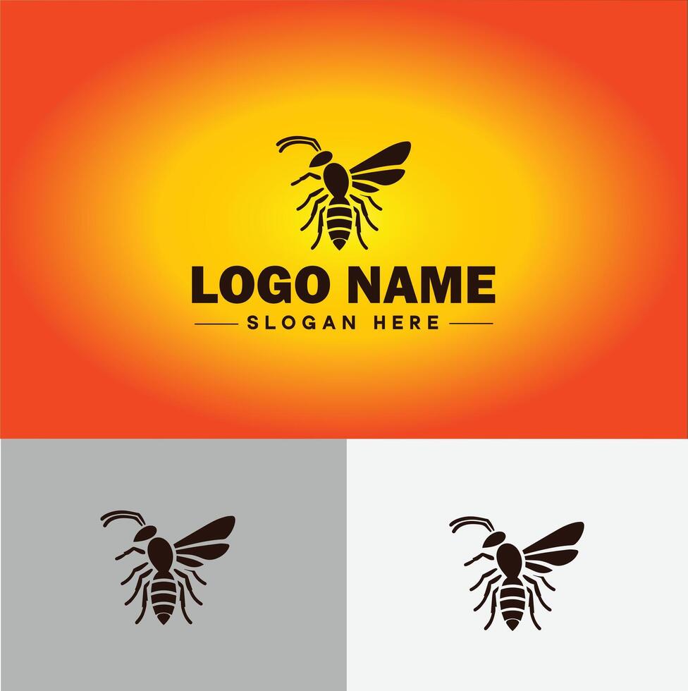 Wespe Logo Vektor Kunst Symbol Grafik zum Unternehmen Marke Geschäft Symbol Wespe Logo Vorlage