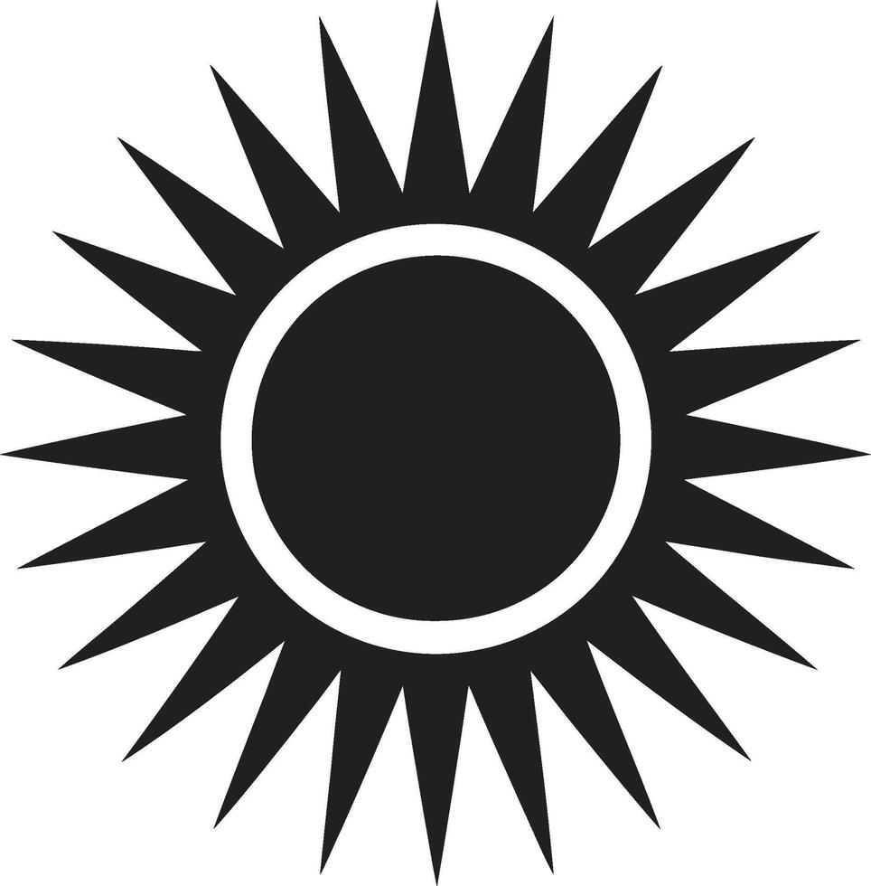 gryning briljans Sol emblem sol- spektrum Sol logotyp ikon vektor